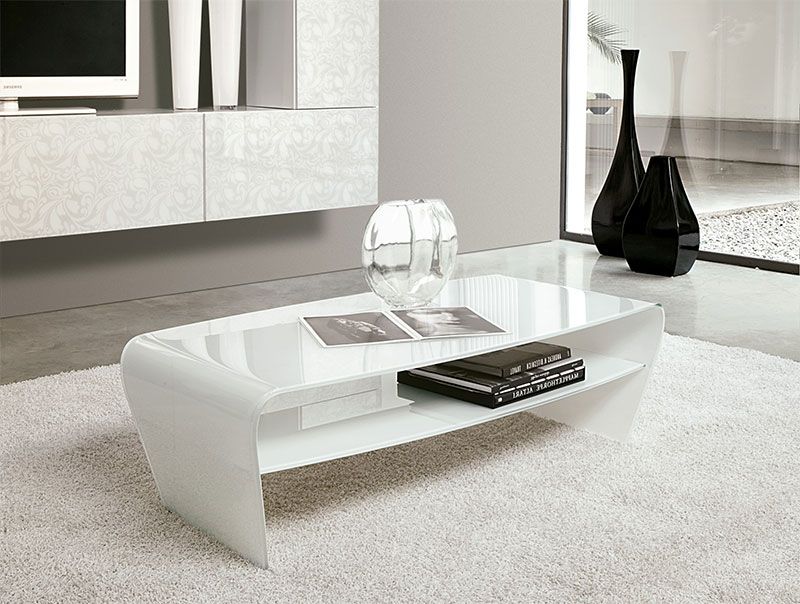 White High Gloss Coffee Table With Storage Ideas Inside 2019 White Gloss And Maple Cream Coffee Tables (View 14 of 20)