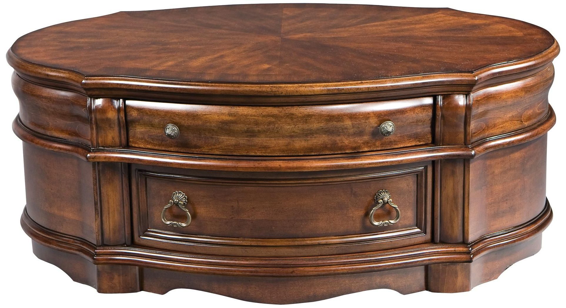 Widely Used Adrianna Ll 2 Drawer Coffee Table – Oval With 2 Drawers Within 2 Drawer Coffee Tables (View 16 of 20)