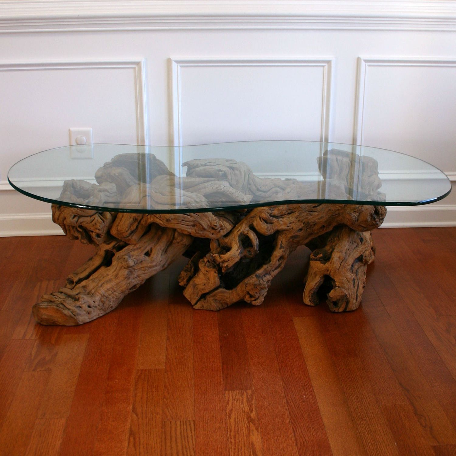 Widely Used Driftwood Coffee Table With Glass Top. Cocktail. Beach. Zen (View 16 of 20)