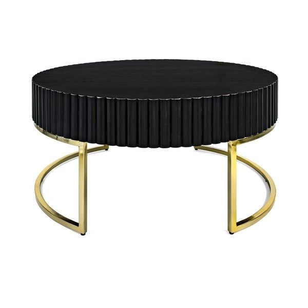 Widely Used Dulani Black And Gold Cocktail Table – Overstock – 21378202 Within Gold Cocktail Tables (View 18 of 20)