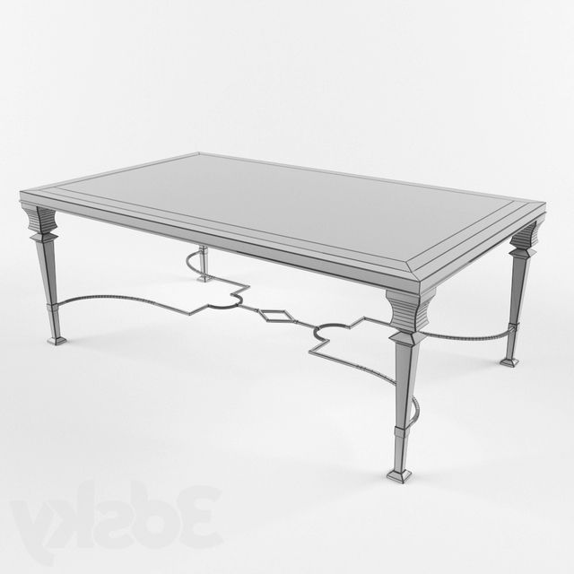 Wrought Iron Cocktail Tables Throughout Famous 3d Models: Table – Lido Wrought Iron Cocktail Table (View 16 of 20)