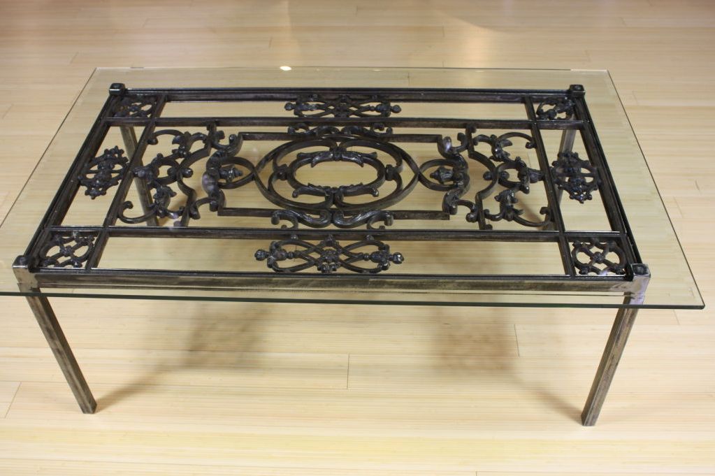 Wrought Iron Coffee Table Design Images Photos Pictures With Current Aged Black Iron Coffee Tables (View 9 of 20)