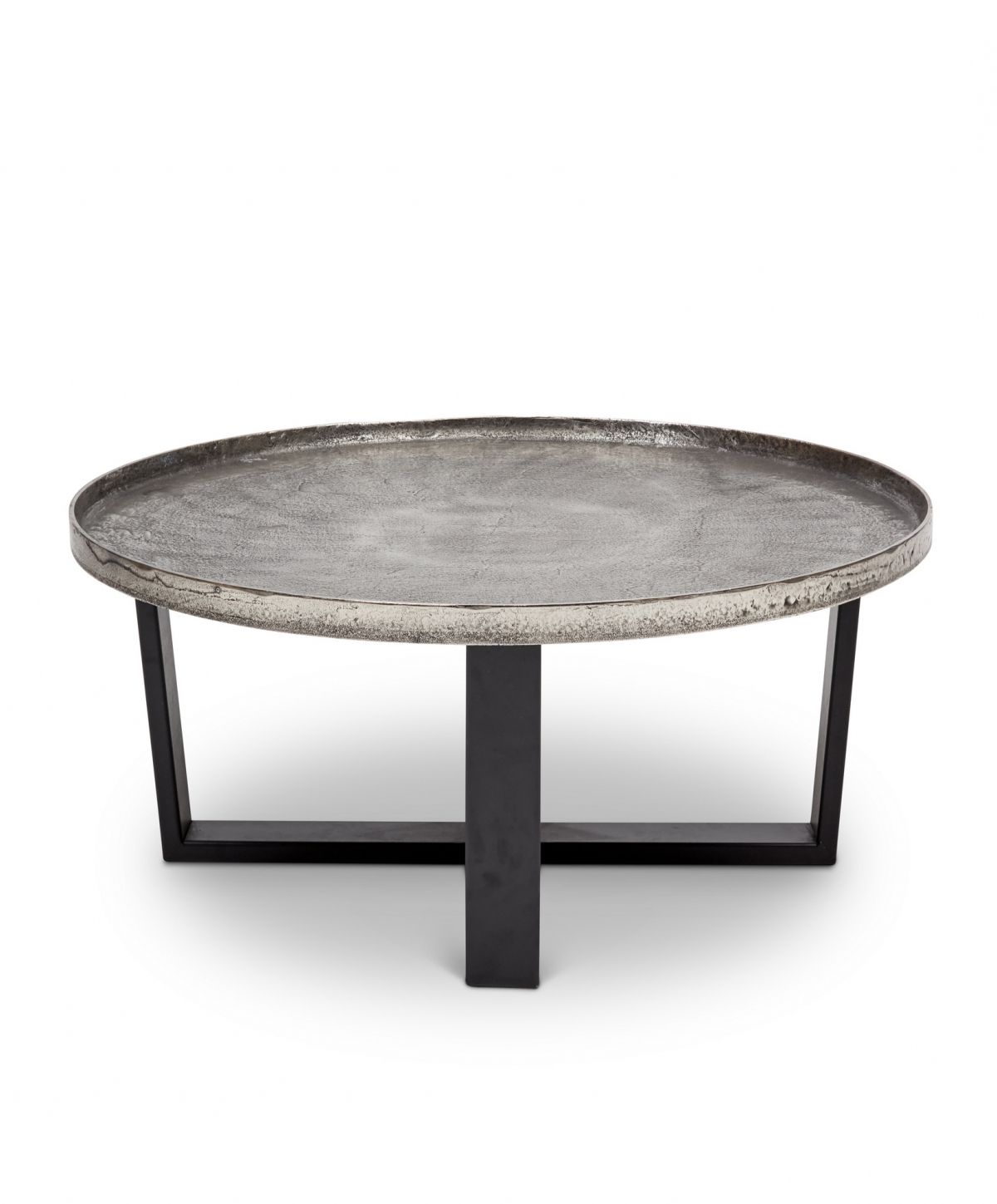 Zara Coffee Table In Vintage Silver With Well Known Antique Silver Metal Coffee Tables (View 5 of 20)