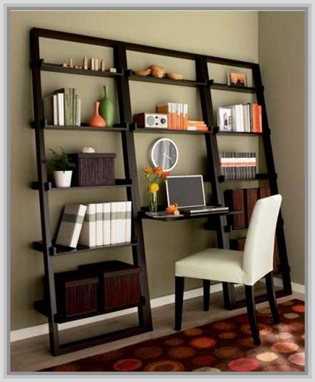 2 Shelf Black Ladder Desks With Regard To 2019 Leaning Ladder Bookcase – Homesfeed (View 13 of 15)