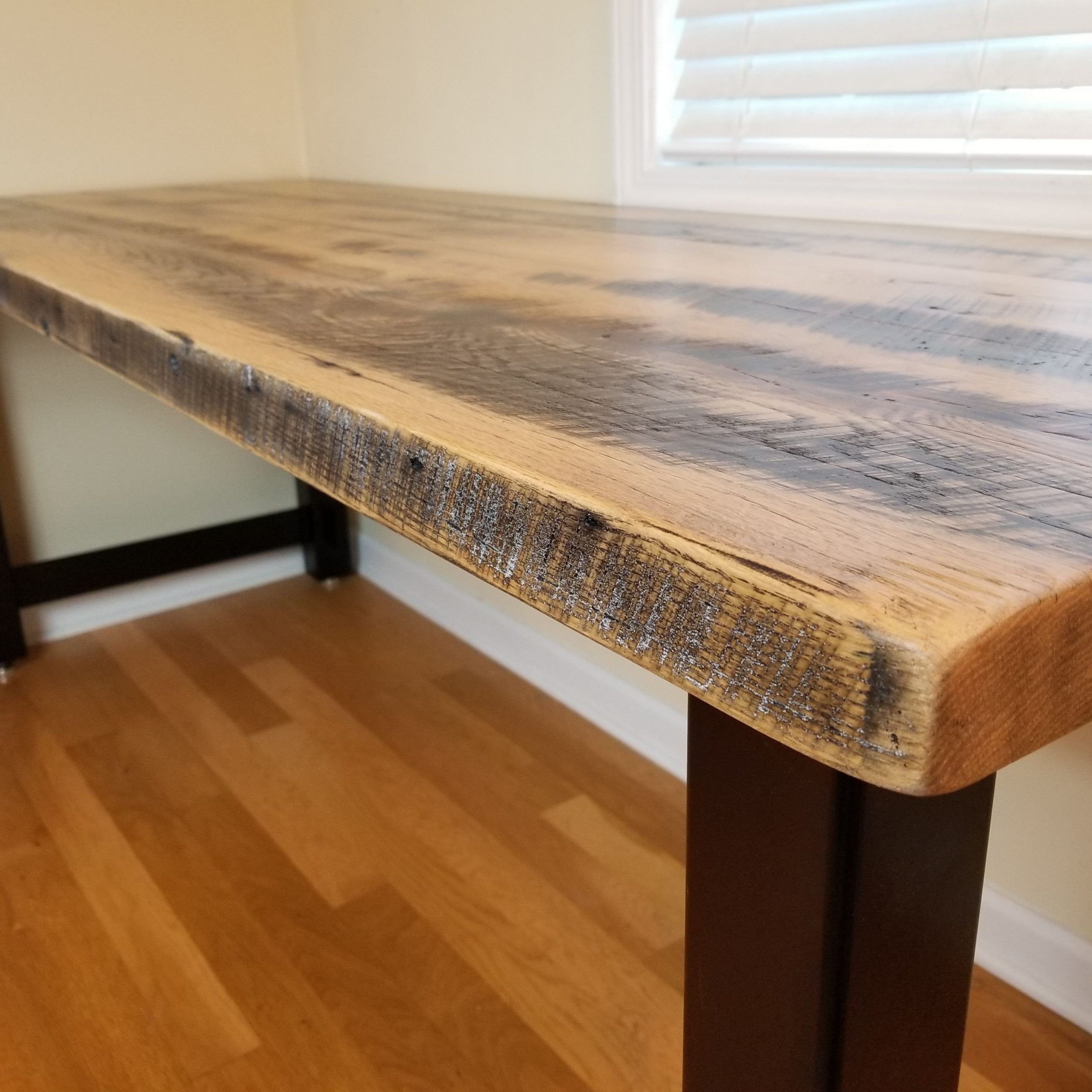 2018 Reclaimed Barnwood Writing Desks Inside Handmade Reclaimed Wood Office Desk, Barnwood Computer Desk, Rustic (View 11 of 15)