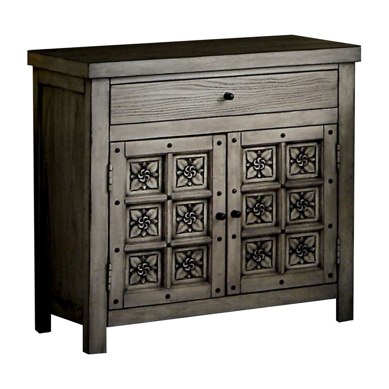 2018 Smoke Gray Wood 1 Drawer Desks Within Furniture Of America Devlin Wood 1 Drawer Nightstand In Antique Light (View 15 of 15)