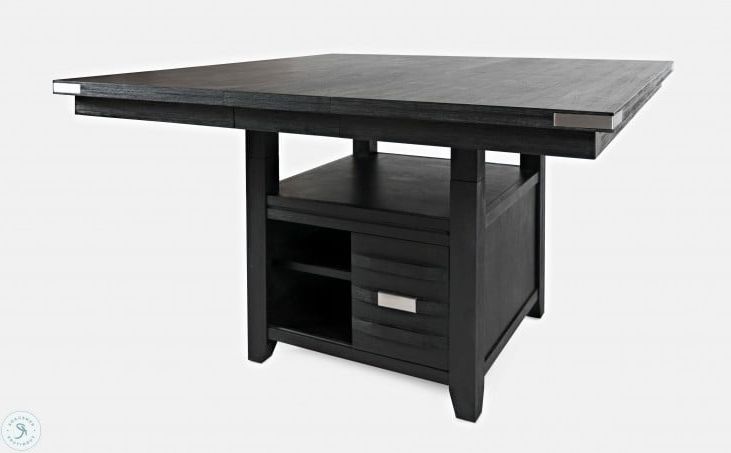 Altamonte Dark Charcoal Grey Square Adjustable Extendable Storage Inside Well Known Gray Wood Adjustable Reading Tables (View 9 of 15)