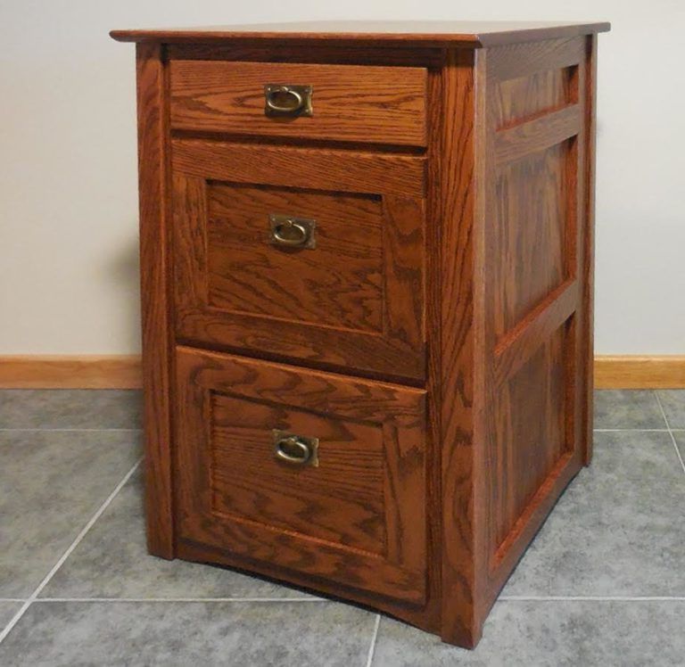 Burnished Oak 3 Drawer Desks Regarding Favorite Authentic Mission Style Solid Oak 3 Drawer Filing Cabinet – The Oak (View 10 of 15)
