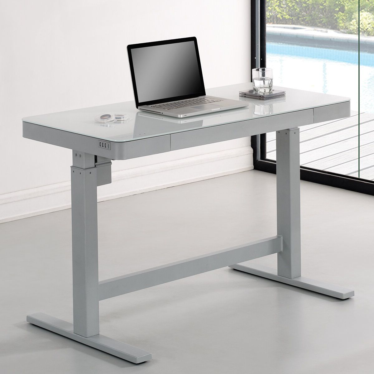 Cherry Adjustable Stand Up Desks For Popular Wildon Home ® Adjustable Standing Desk & Reviews (View 13 of 15)