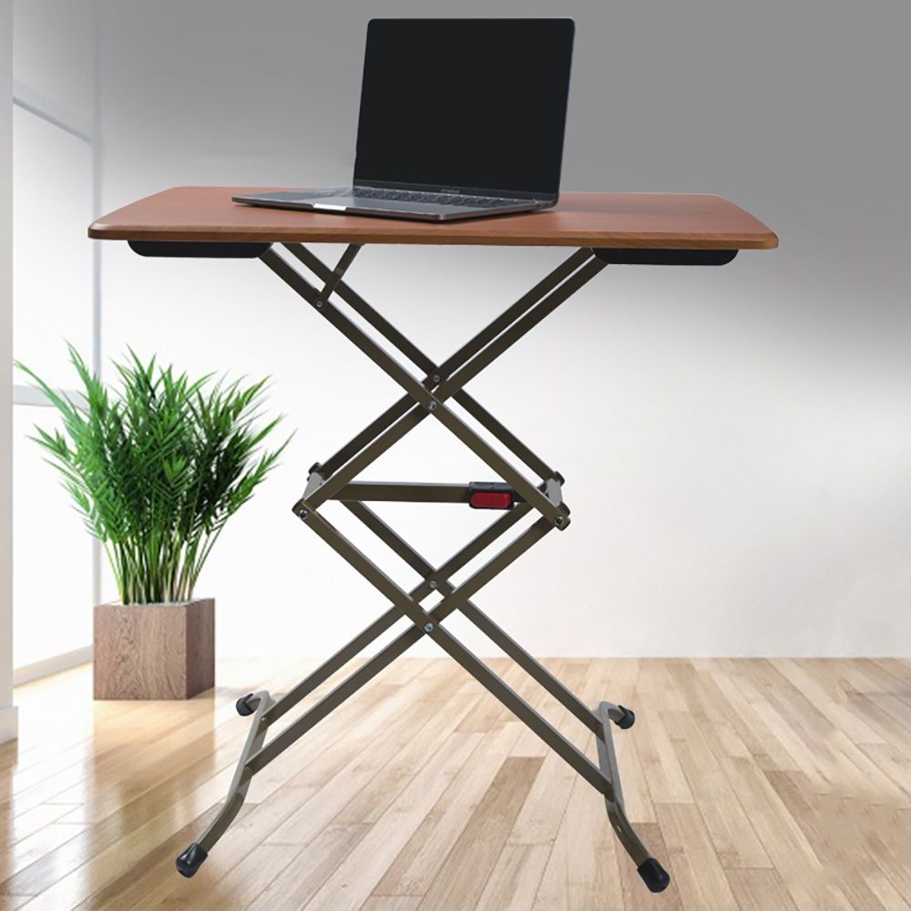Coffee Foldable Side Table Adjustable Desk With Four Heights Pertaining To Most Current Espresso Adjustable Laptop Desks (View 8 of 15)