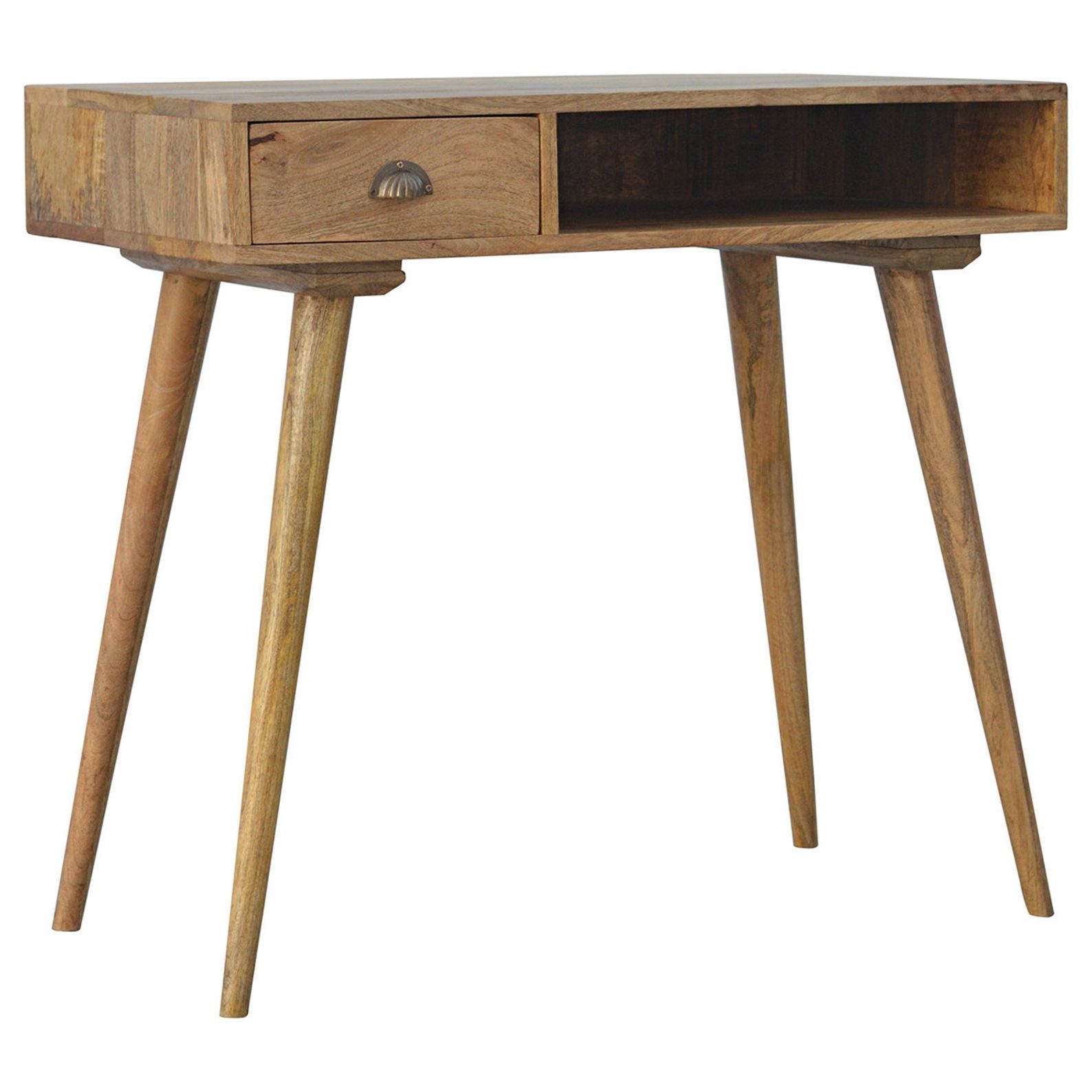 Current Handmade Solid Wood Writing Desk Nordic Style Mango Wood (View 11 of 15)