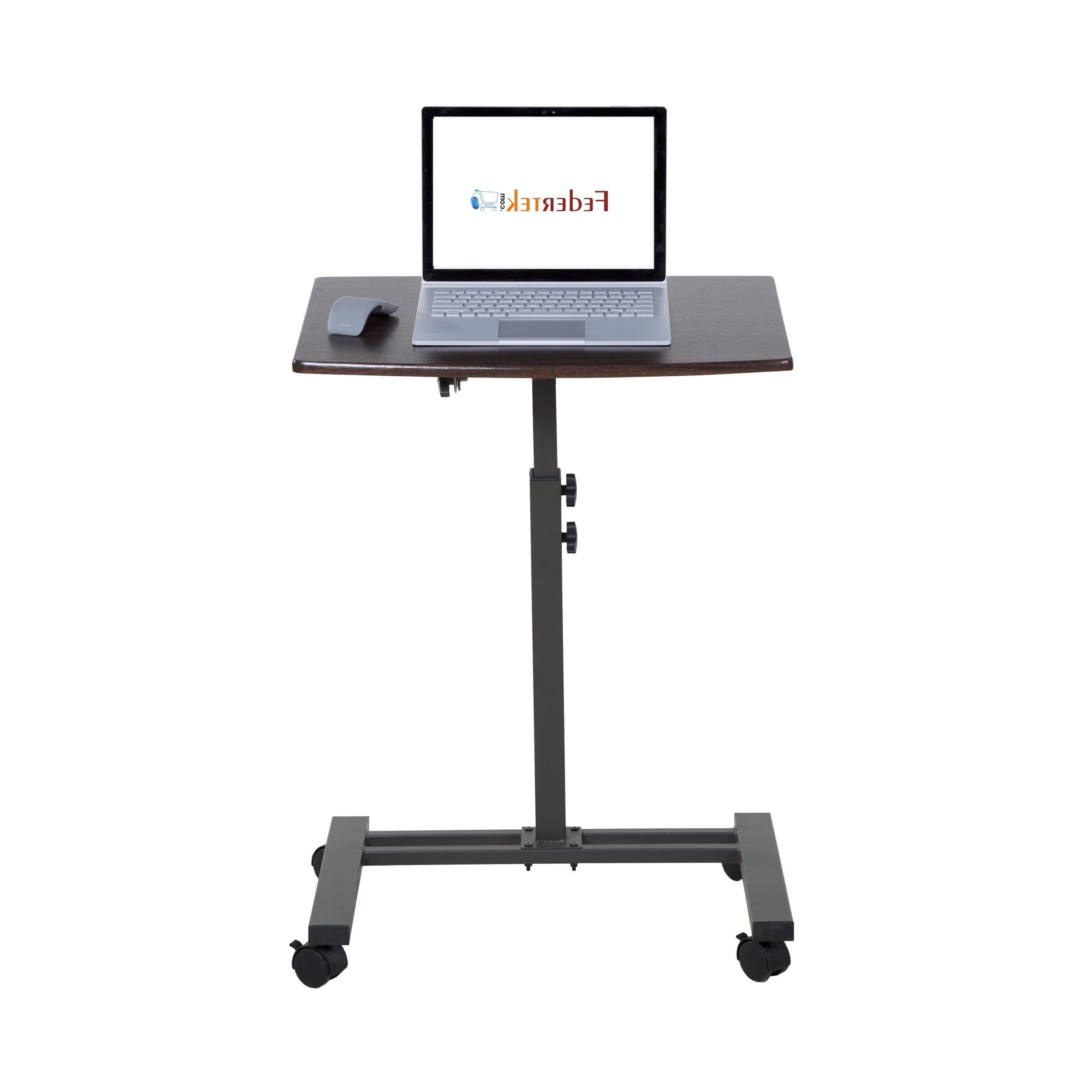 Espresso Adjustable Laptop Desks Intended For Fashionable Buy Height Adjustable Table , Laptop Table, Study Table, Movable Desk (View 3 of 15)