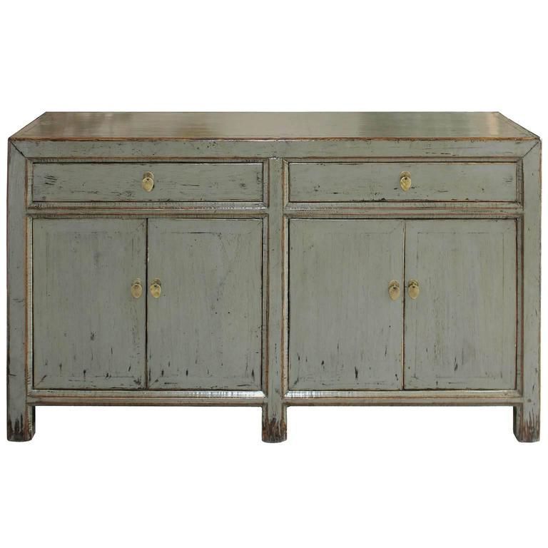 Fashionable Gray Lacquer And Gold Luxe Desks Regarding Gray Sideboard (View 8 of 15)