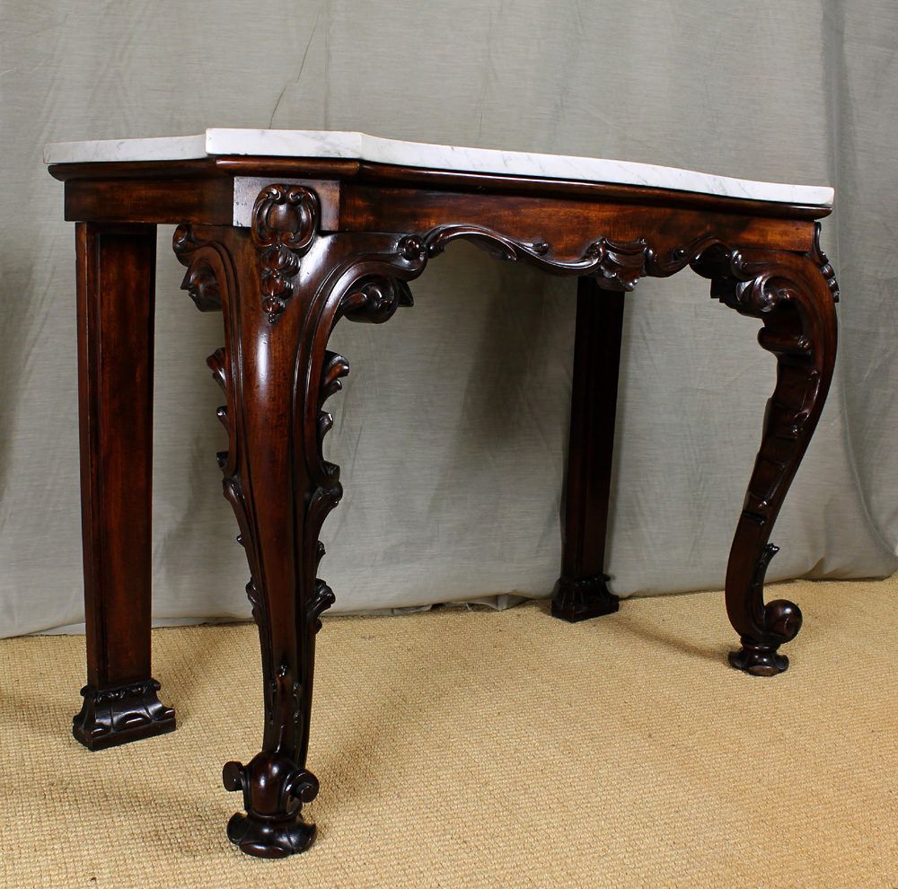 Fashionable Regency Marble Top Console Table (View 11 of 15)
