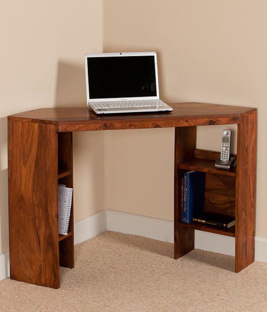 Favorite Corner Desk In Brown – Buy Corner Desk In Brown Online At Best Prices Intended For Rustic Brown Corner Desks (View 7 of 15)