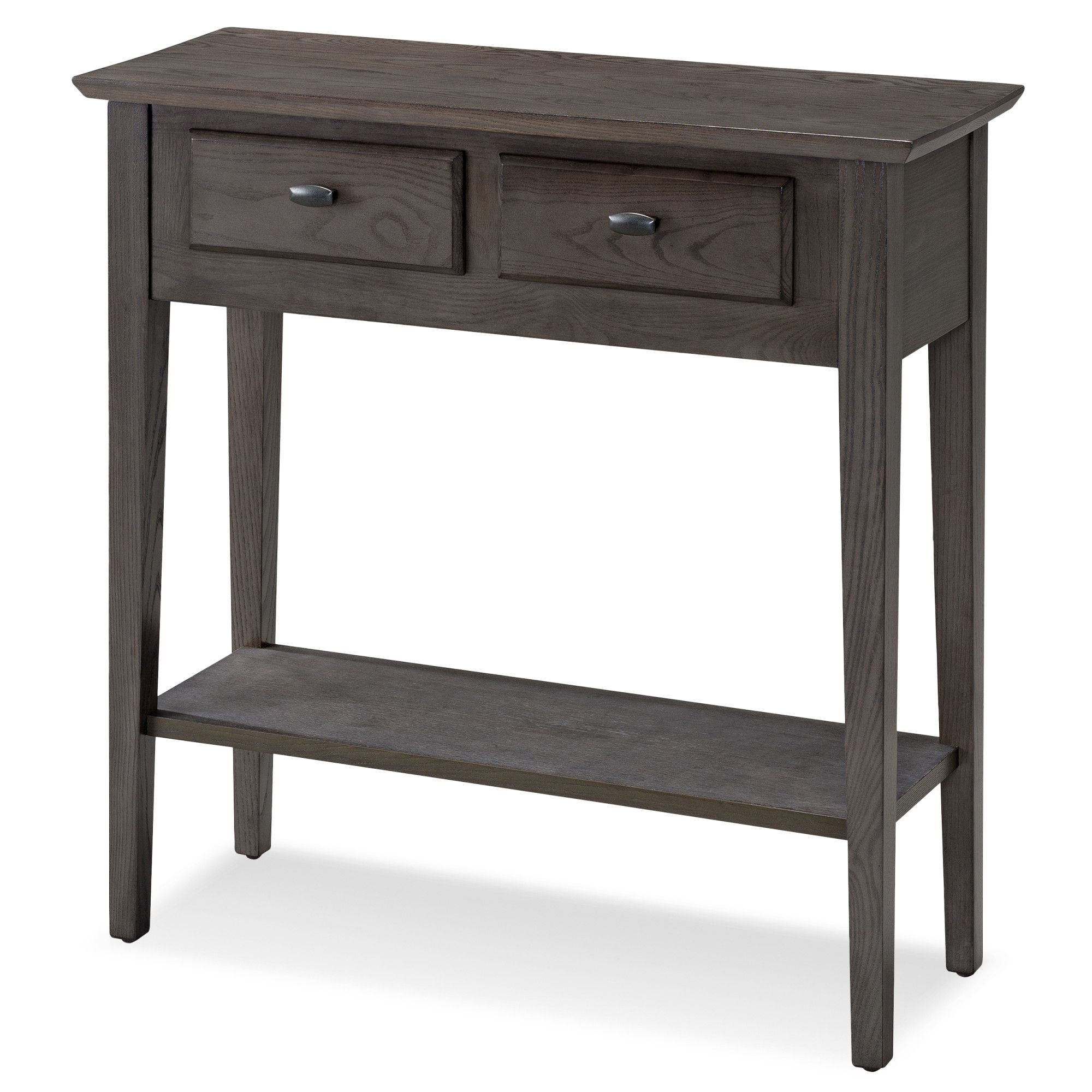 Favorite Smoke Gray Hall Console/sofa Table #10075 Gr With Smoke Gray Wood 1 Drawer Desks (View 2 of 15)