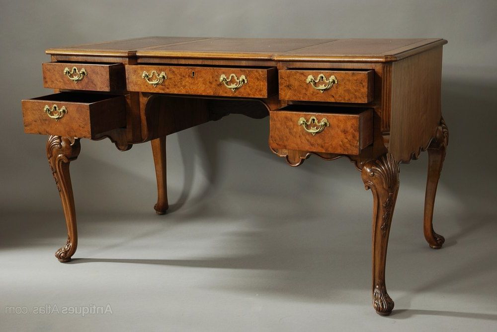 Favorite Walnut And Black Writing Desks Within Walnut Writing Desk In The Queen Ann Style – Antiques Atlas (View 13 of 15)