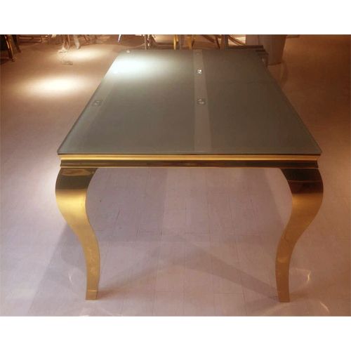 Glass And Gold Rectangular Desks Intended For Current 7'x (View 13 of 15)