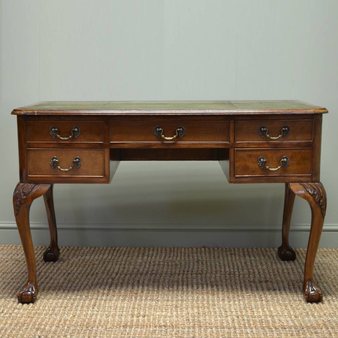 Glass And Walnut Modern Writing Desks Inside Most Up To Date Edwardian Walnut Antique Writing Desk – Antiques World (View 7 of 15)