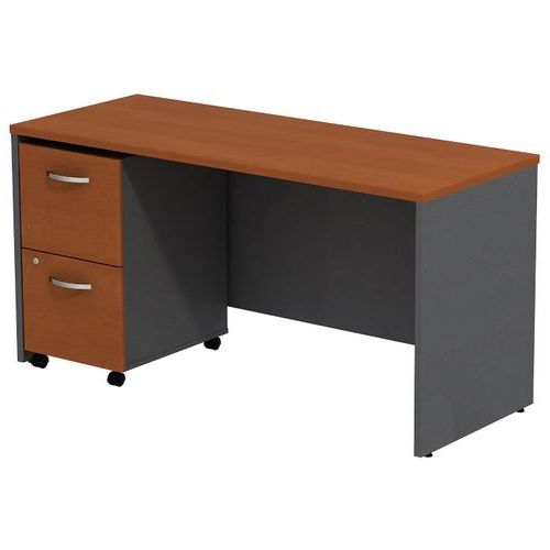 Graphite 2 Drawer Compact Desks Regarding Latest Src029ausu Bush Business Furniture (View 5 of 15)