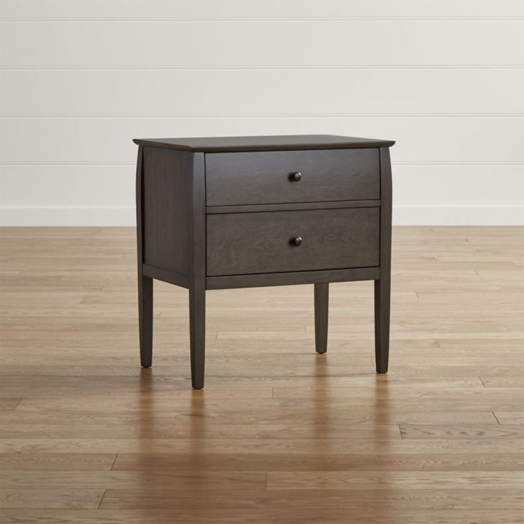Graphite 2 Drawer Compact Desks With Regard To Newest Mason 2 Drawer Grey Nightstand + Reviews (View 6 of 15)