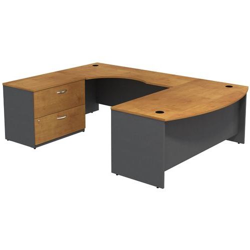 Graphite 2 Drawer Compact Desks With Well Known Src019ncrsu Bush Business Furniture (View 1 of 15)
