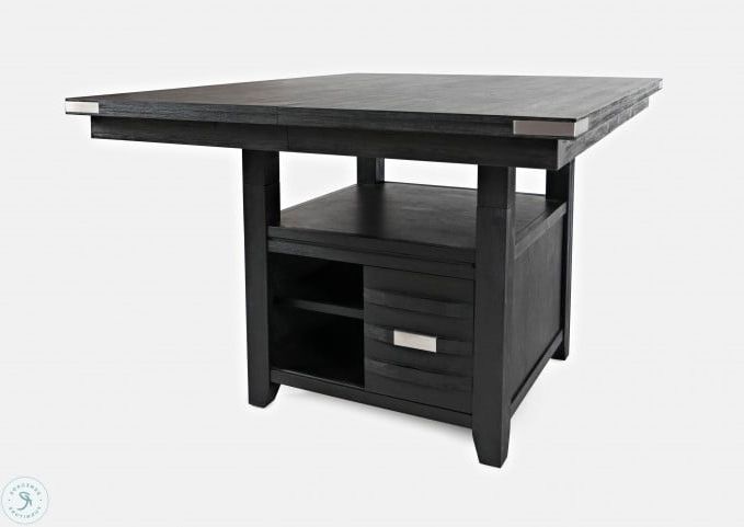 Gray Wood Adjustable Reading Tables With Well Known Altamonte Dark Charcoal Grey Square Adjustable Extendable Storage (View 8 of 15)