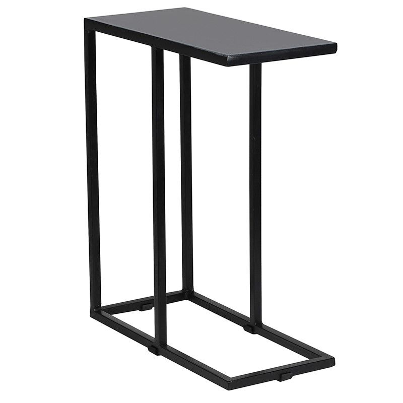Grey Iron Side Table – Hedgeroe Home Regarding Newest Chanterelle 3 Drawer Desks (View 9 of 9)