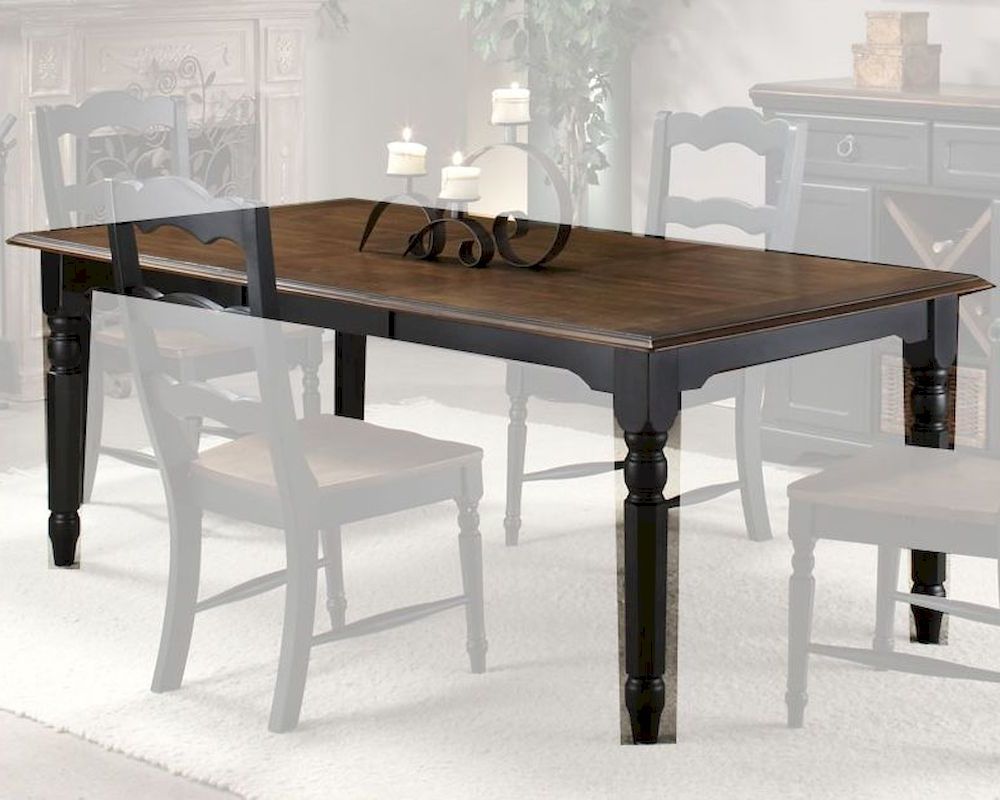 Intercon Solid Rubberwood Dining Table Princeton Inpn4278tab Regarding Widely Used Walnut Rubberwood Desks (View 11 of 15)