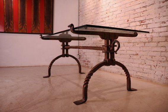 Iron Desk, Table Desk Within Popular Iron Executive Desks (View 10 of 15)