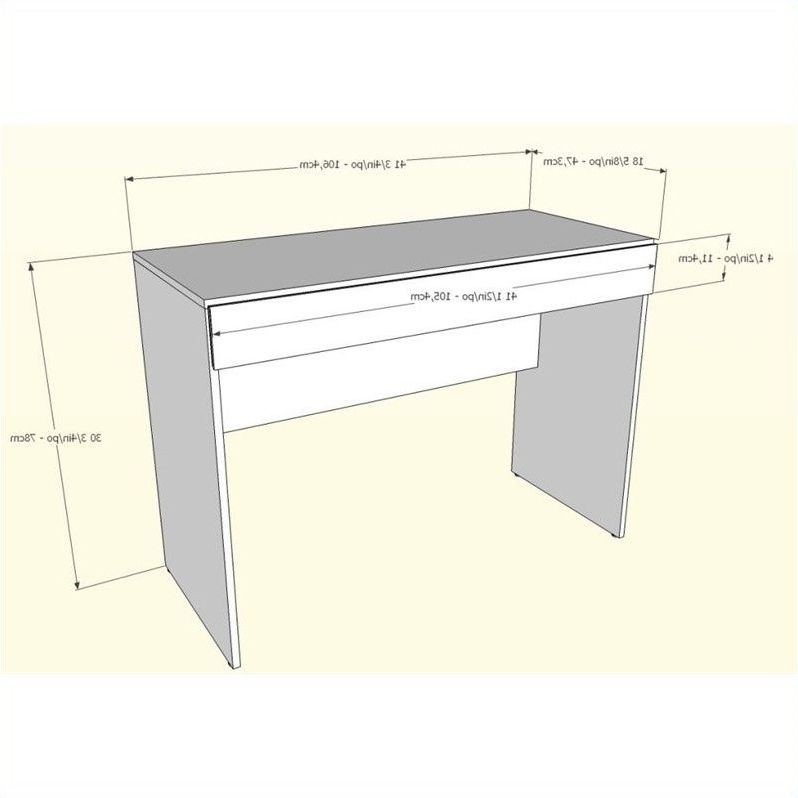 Latest 1 Drawer Desk In White – 221803 For Snow White 1 Drawer Desks (View 12 of 15)