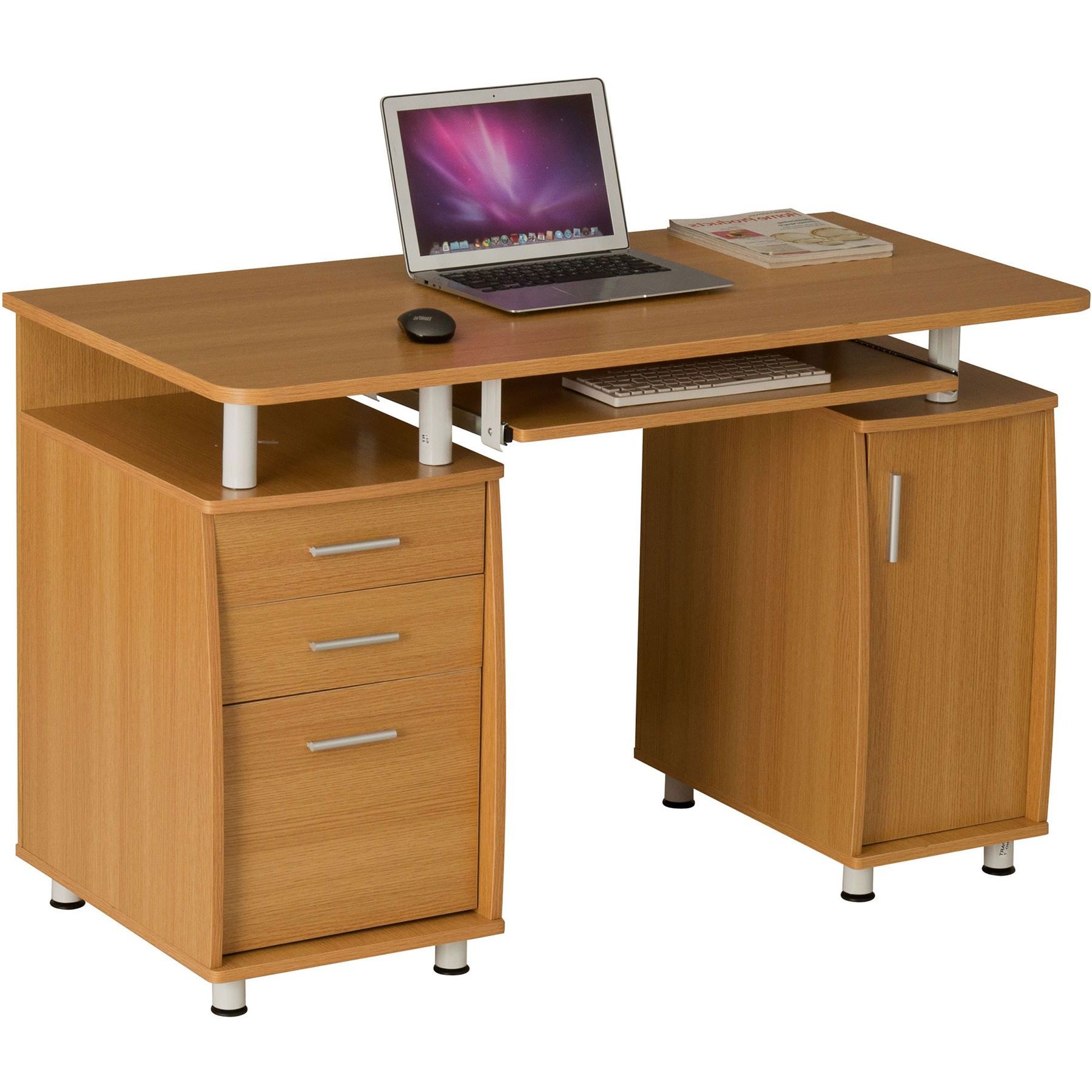 Latest Executive Desks With Dual Storage Regarding Computer Desk With Storage & A4 Filing Drawer Home Office – Piranha (View 12 of 15)