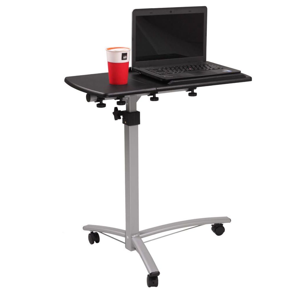 Latest Green Adjustable Laptop Desks Intended For Ktaxon Adjustable Rolling Table Desk Laptop Notebook Stand Tiltable (View 15 of 15)