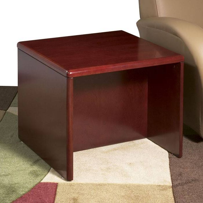 Latest Sonoma End Table 24x24x20, Dark Cherry Wood – Free Shipping!!!! With Cherry Wood Adjustable Reading Tables (View 12 of 15)