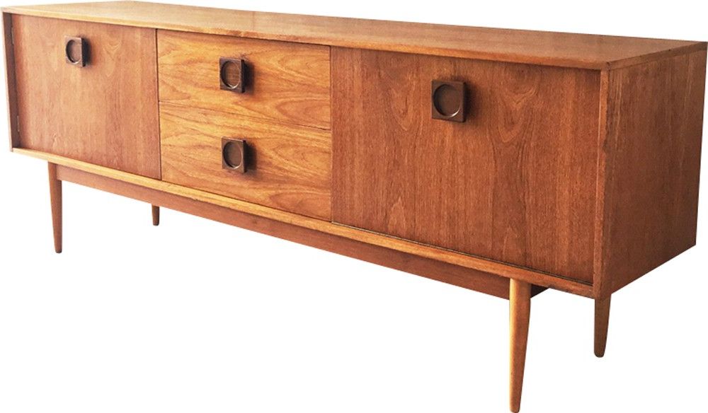Modern Sideboards Intended For Well Known Danish Modern Mid Century Long Teak Sideboard – 1970s – Design Market (View 18 of 18)