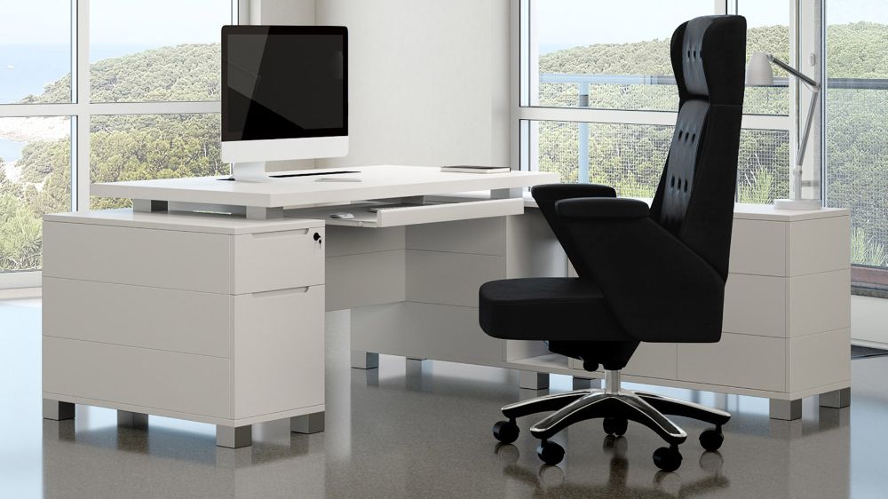 Most Current Ford Desk With Return – White (View 13 of 15)