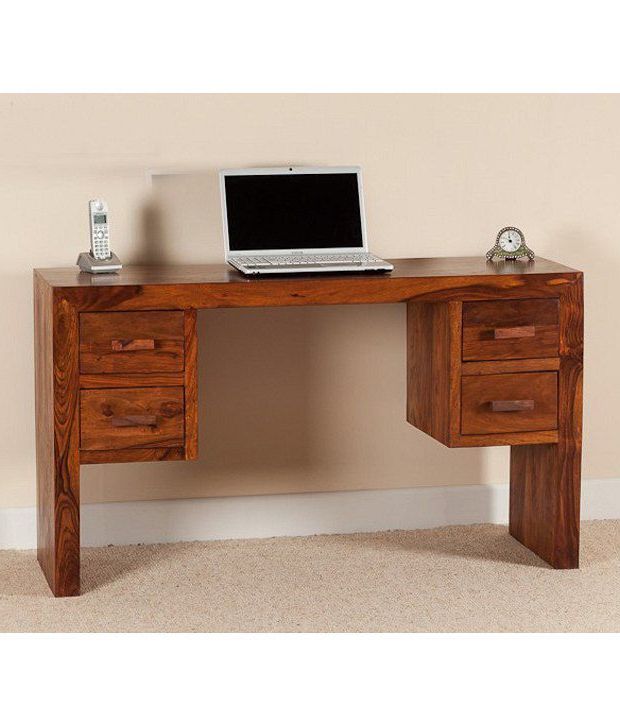 Most Current Sheesham Wood Writing Desks Within Lifeestyle Handcrafted Sheesham Wood Study Desk/writing Table – Buy (View 13 of 15)