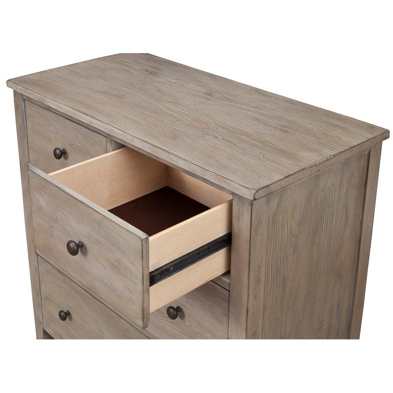 Most Popular Natural Peroba 4 Drawer Wood Desks For Originsalpine Classic Wood Small 4 Drawer Accent Chest In Natural (View 5 of 15)