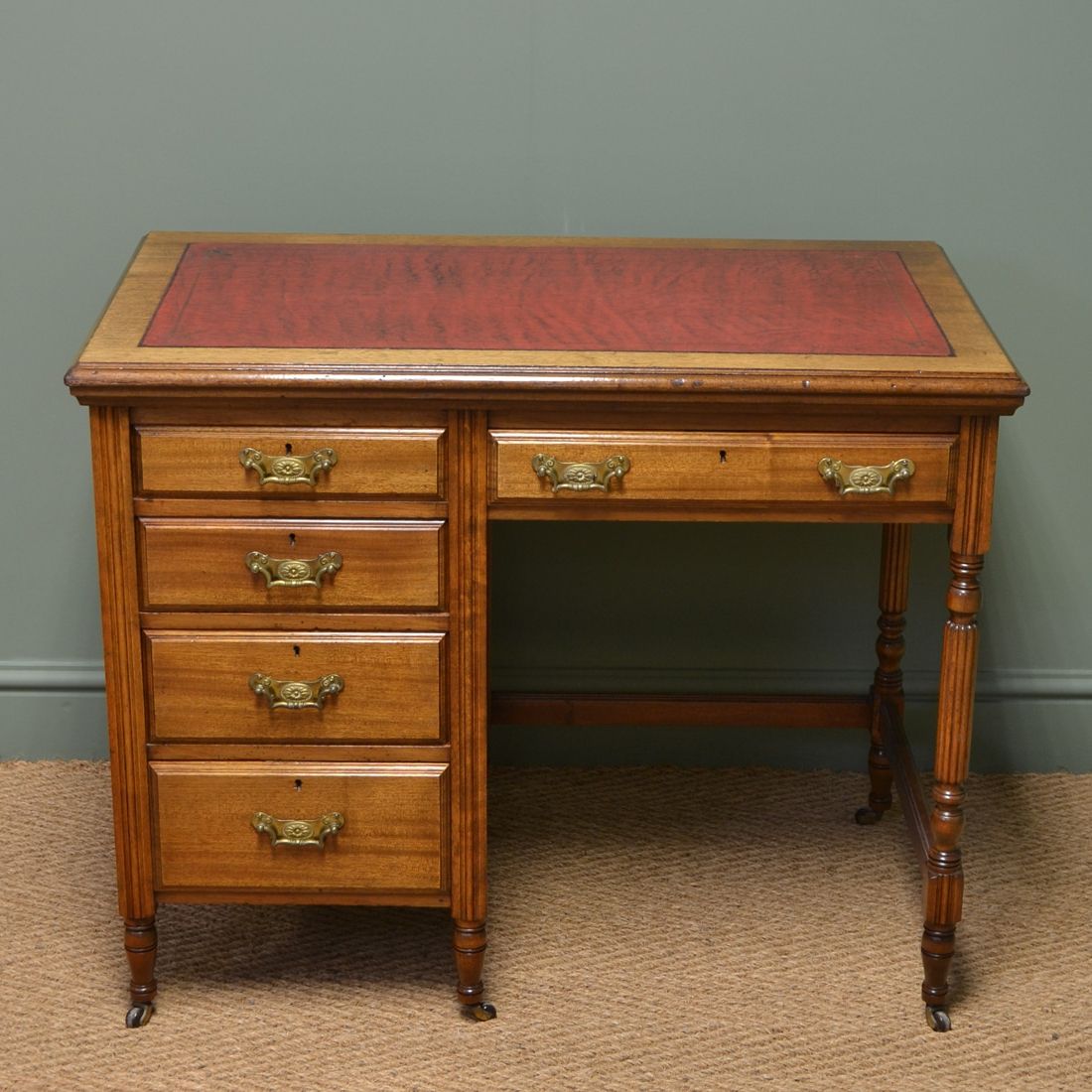 Most Recent Quality Small Edwardian Walnut Antique Writing Desk – Antiques World Throughout Reclaimed Barnwood Writing Desks (View 1 of 15)