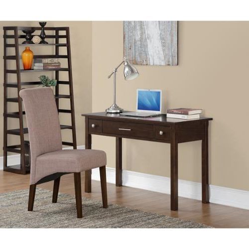 Most Recent Wyndenhall Franklin Solid Wood Contemporary 47 Inch Wide Writing Office Regarding Tobacco Modern Nested Office Desks (View 12 of 15)