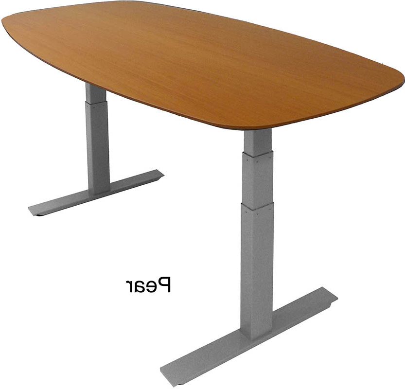 Most Up To Date Adjustable Electric Lift Desks For Worktrend Boat Shaped Adjustable Electric Lift Table/desk (View 12 of 15)