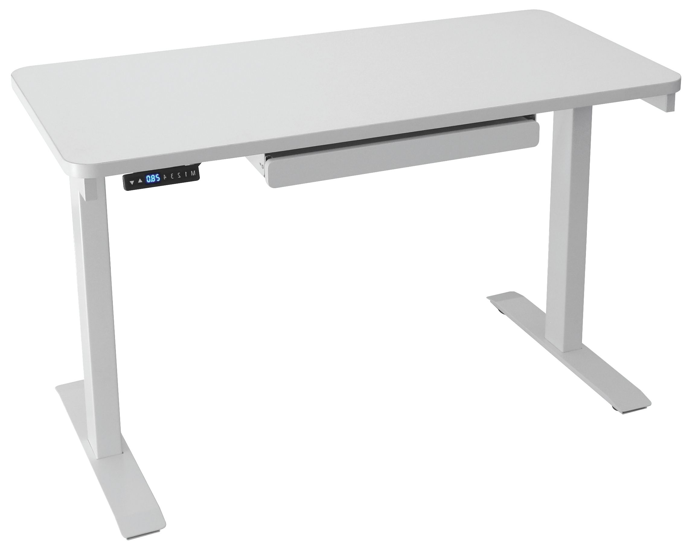 Motionwise Black Electric Height Adjustable Standing Desk, 24"x48 Inside Most Popular White Adjustable Stand Up Desks (View 7 of 15)