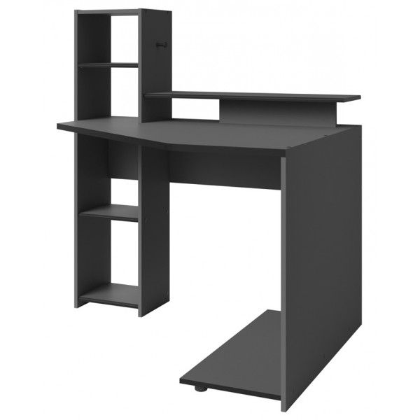 Popular Corner Gaming Desk – Large Corner Computer And Gaming Desk Table With Intended For Graphite Convertible Desks With Keyboard Shelf (View 14 of 15)