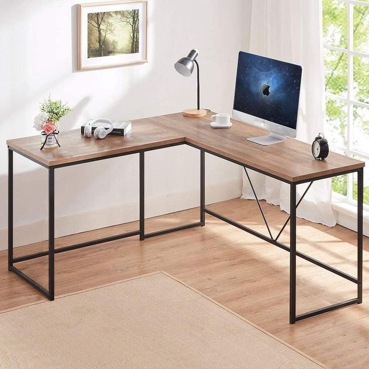 Preferred Rustic Oak L Shaped Computer Desk In  (View 6 of 15)