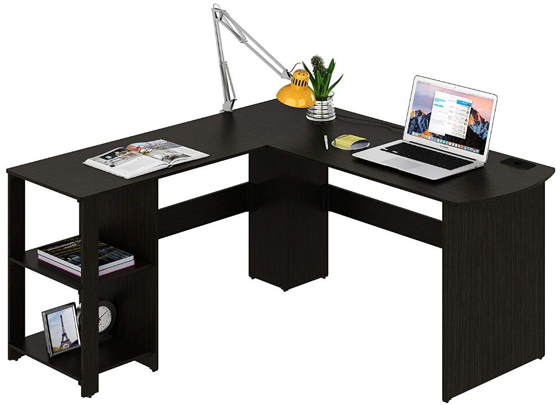 Preferred Shw L Shaped Desk Shw L Shaped Home Office Corner Desk Wood Top Within Espresso Adjustable Laptop Desks (View 7 of 15)