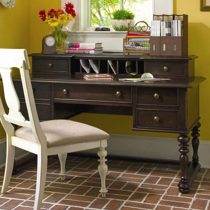 Preferred Tobacco Modern Nested Office Desks With Regard To Paula Deen Sweet Tea Writing Desk In Tobacco $ (View 13 of 15)