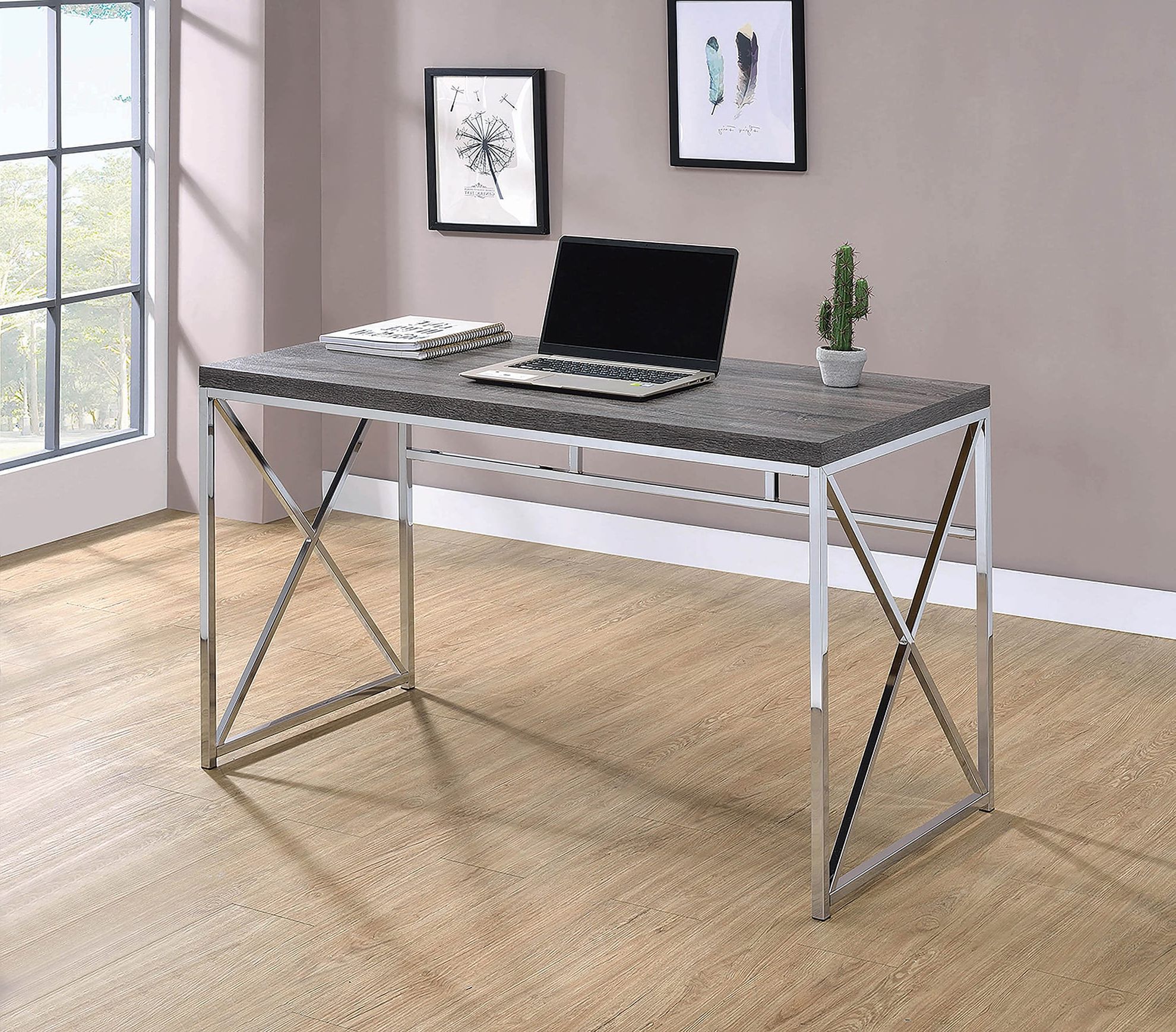 Quality Furniture At Intended For Favorite Gray Wash Wood Writing Desks (View 2 of 15)