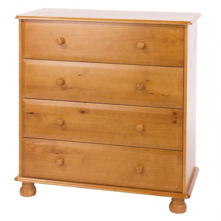 Recent 4 Drawer Chest Natural Pine Colour Wooden Storage Children Bedroom Pertaining To Natural Peroba 4 Drawer Wood Desks (View 4 of 15)