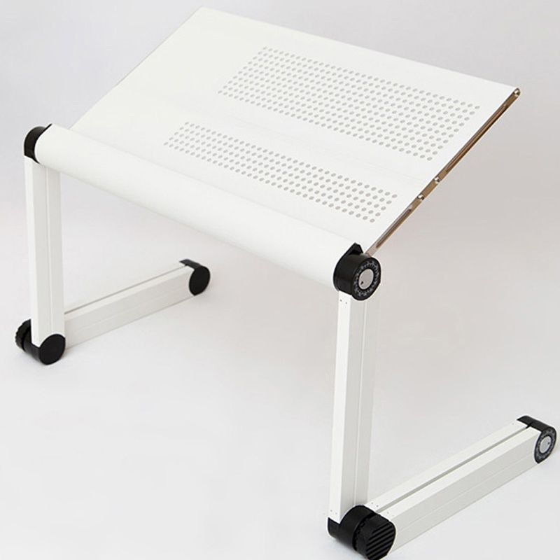 Recent Adjustable 360 Degree Portable Folding Metal Desk Stand Laptop Computer With White Adjustable Laptop Desks (View 12 of 15)