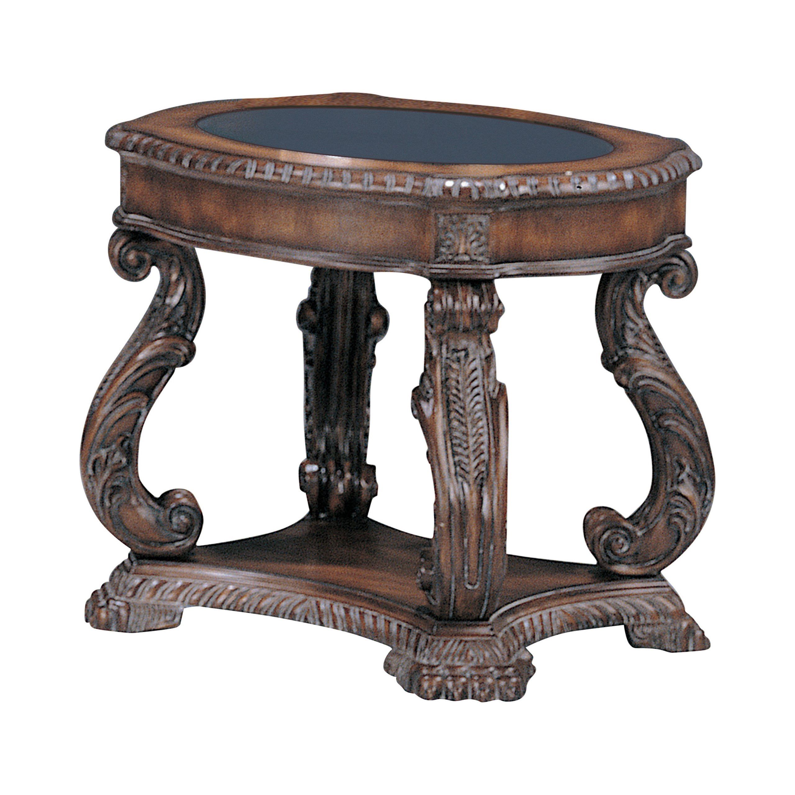 Recent Coaster Furniture Antique Brown Wood Round End Table (View 8 of 15)